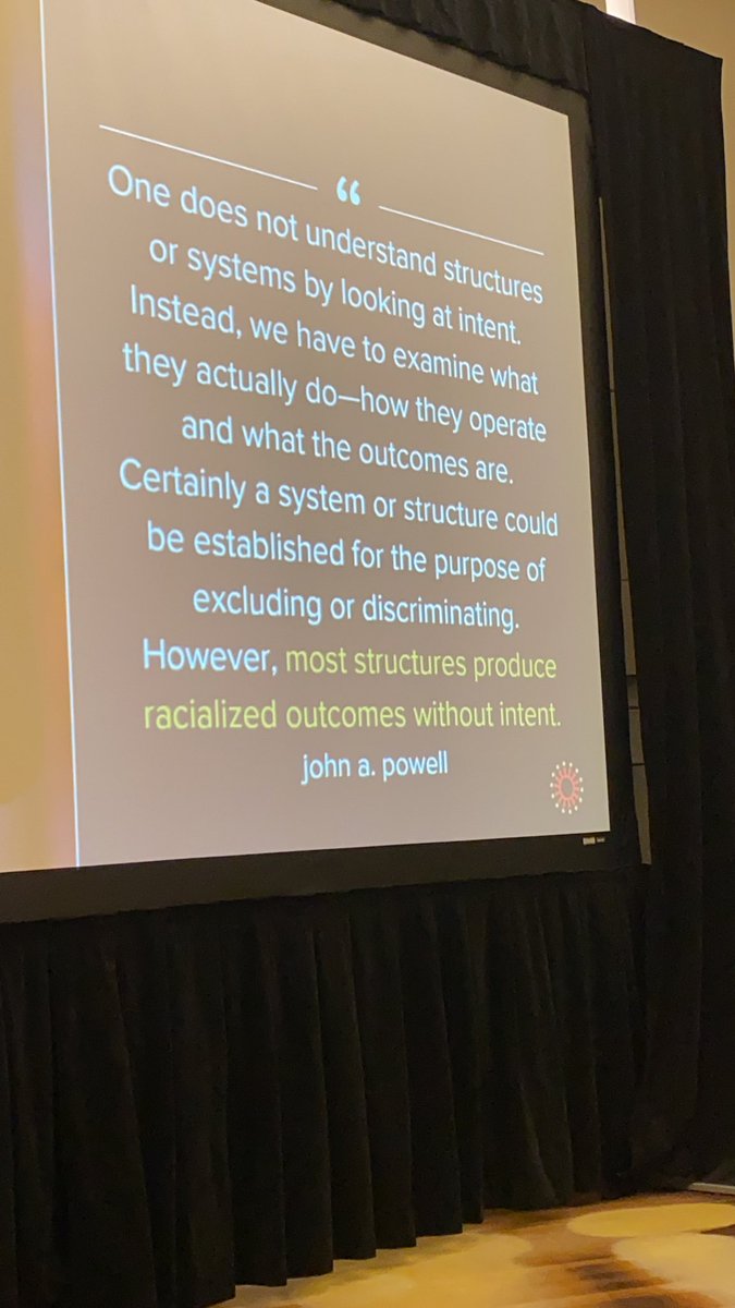 Outcomes, not intent, inform us on systems &amp; how they impact inequities. #EquityForAll