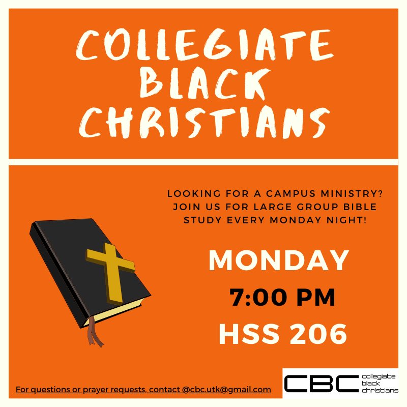 CBC_UTK's tweet photo. 🚨MONDAY NIGHTS ARE THE BEST NIGHTS! 🚨 Join is for large group! https://t.co/60F2sK6DO2