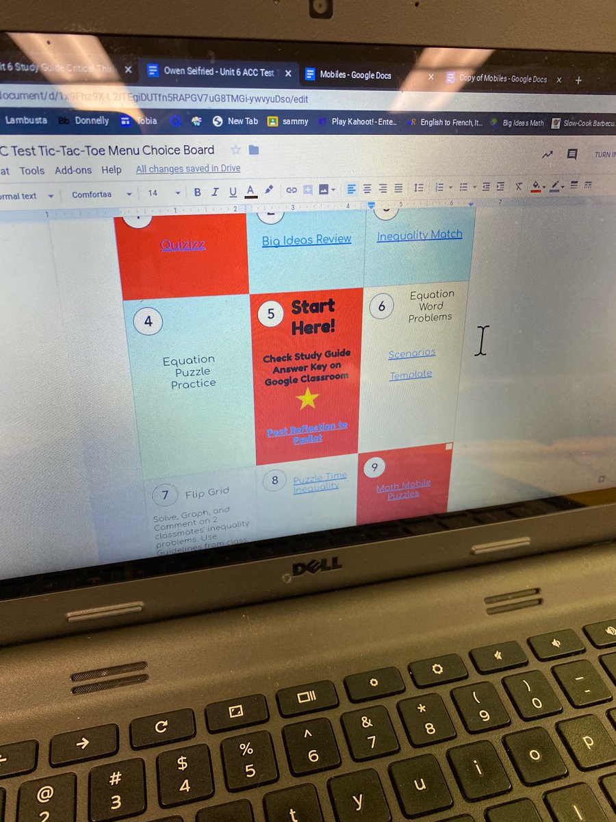 slambusta's tweet photo. Tic-tac-toe #ChoiceBoards #reviewday #empowerment #MJSLeads @ElisaBostwick @ms_dalessio https://t.co/yQmb7rSxbT