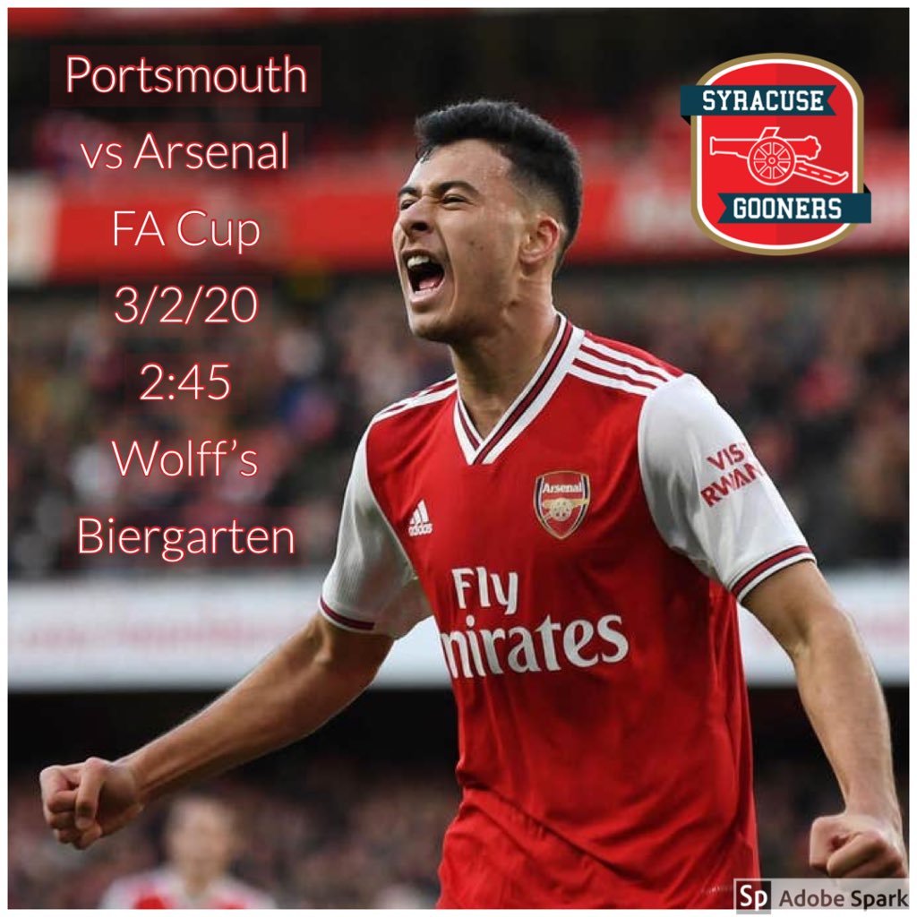 🔴⚪️<a href="/WolffsBiergartn/">Wolff's Biergarten</a> is the place. See you soon Gooners! 🔴⚪️ #FACup #PORARS