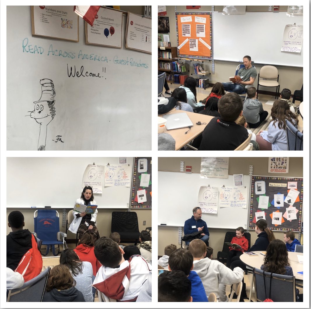eboorNJ's tweet image. Guest readers in Mrs Strauss’s and Miss Boor’s language arts classes help to celebrate Read Across America Day. @HowellTwpMSS @jlosinger @BKudrick #ReadAcrossAmerica #ReadAcrossAmericaDay #Howellreads