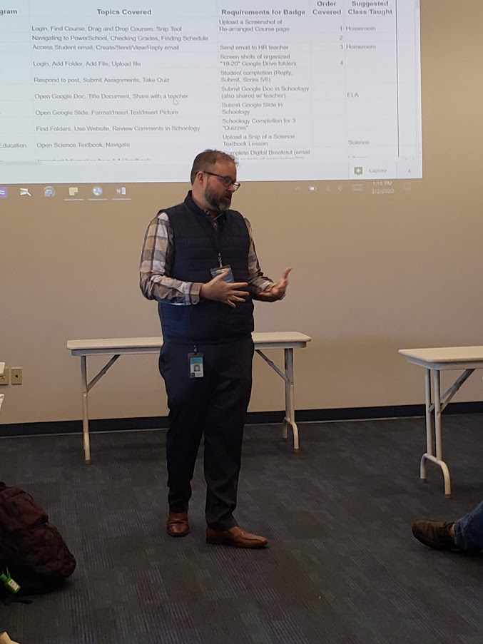 cliftonmary's tweet image. Full house as @ccromwc  and shared about badging 1:1 at the Middle School Level. Thank for all that came! @WestChesterASD  #SchoologyConnectPA