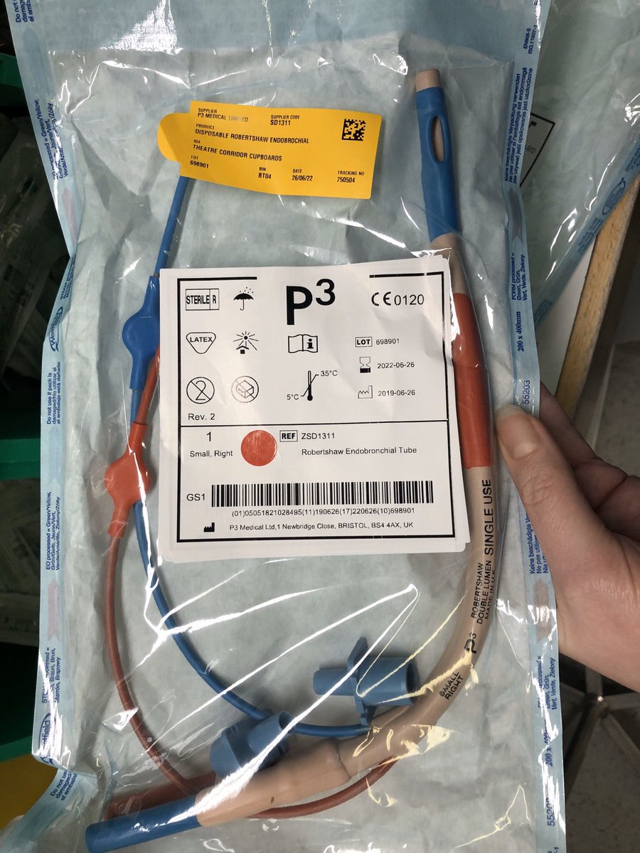 burnikov's tweet photo. Today we have been intubating with these bad boys AND using vecuronium.....I kind of liked them! ๐ฉ๐ปโโ๏ธ๐ #thoracicanaesthesia #doublelumentubes #onelungventilation #everydayaschoolday #anotherstringtothebow https://t.co/S6HGLTuYnO