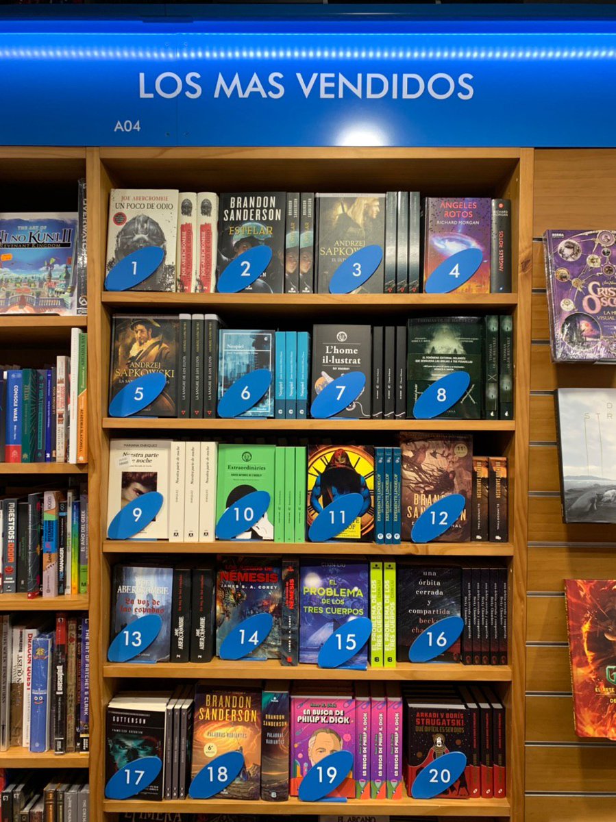 GigameshTienda's tweet photo. 🏆#LosMásVendidos de febrero:
🥇@LordGrimdark, #UnPocoDeOdio de @LeeRunas
🥈@BrandSanderson #Estelar, de @NovaCiFi
🥉Andrzej Sapkowski, #ElÚltimoDeseo, de @AlamutEdiciones
#CómoOdioGigamesh
Listado completo:
https://t.co/JJjmKhEaq3 https://t.co/9ZAFu5uhuU