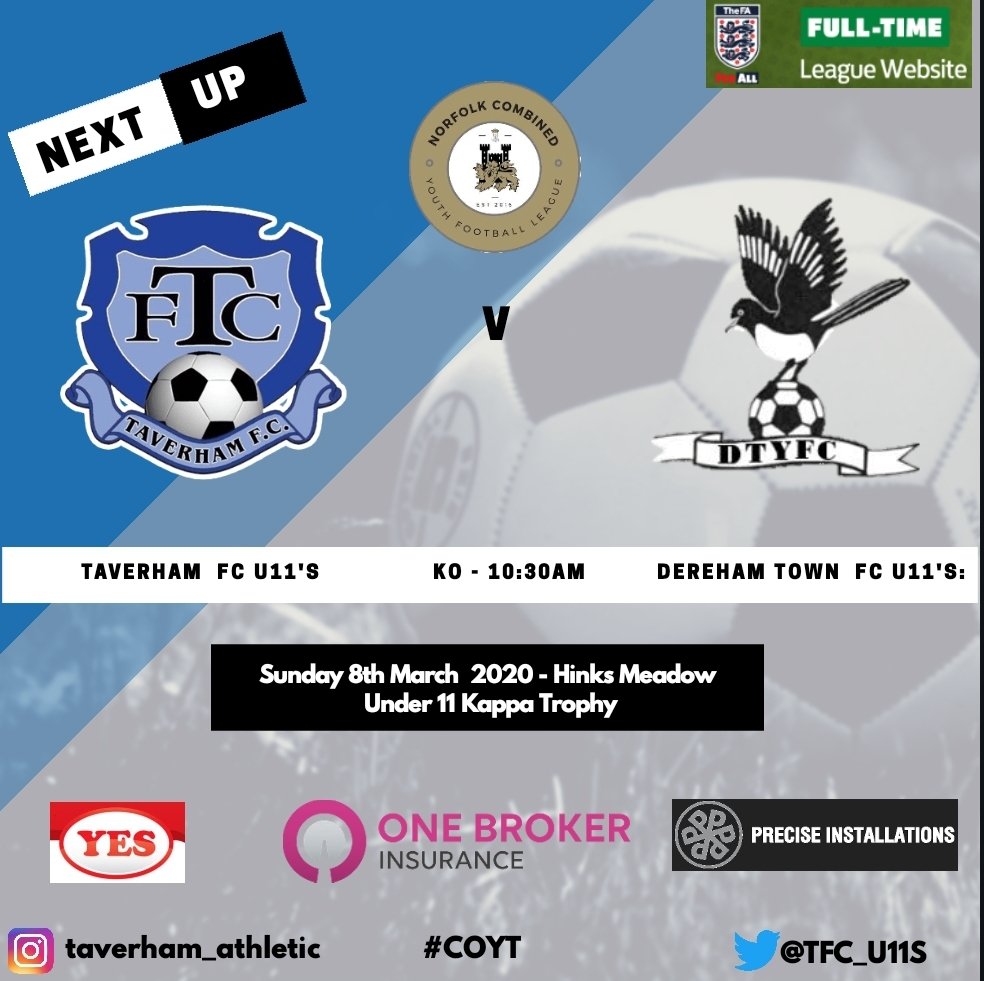 Taverham_U14s's tweet photo. Next up for @TFC_U11s in the Kappa Trophy is visit of @DTFC_Youth  #Hinks #KappaTrophy @NorfolkCYFL @taverhamfc https://t.co/KbXf8fPG49