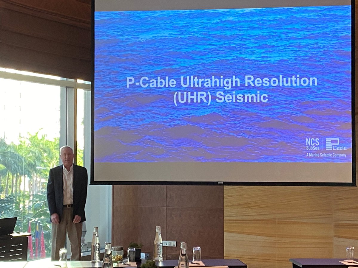 NCS_SubSea's tweet photo. Extending appreciation to co-host HGIS, @Petronas and attendees for making our seminar a success. Larry Scott discussed P-Cable Ultrahigh Resolution 3D/4D and the collaboration of Site Survey with UHR3D. To learn more about #PCable, please contact Christina.Axtmann@ncs-subsea.com https://t.co/mkrHykWR7g