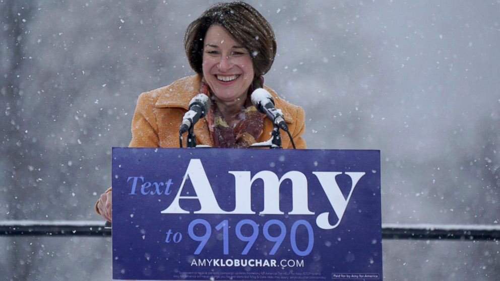  boom amy klobuchar, minnesota senator and former attorney; dropped out march 2nd, 2020