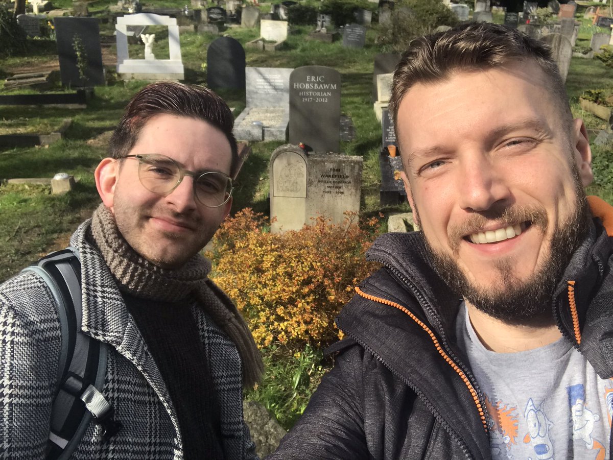 A nice little story about gays, death and the families you choose: 

Today me and @SheldonKGoodman were hunting through Highgate Cemetery (for someone who was crushed to death by a coffin) and stumbled across this grave for ‘Tom Wakefield’. 1/5