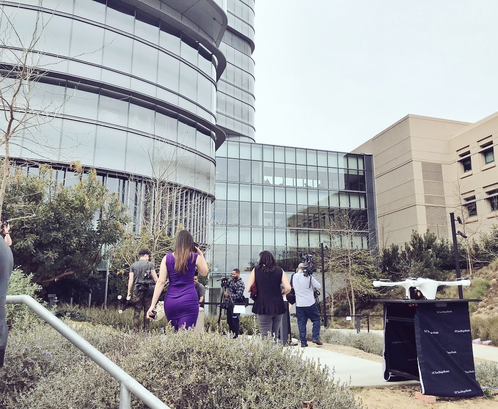 AUVSIsandiego's tweet photo. Congrats to @UCSanDiego #UPSFlightForward @Matternet and @SDRegionalEDC
Last week, drone flights were conducted at UCSD's Jacobs Medical Center to test medical specimen delivery by drone.
https://t.co/qD2dCePbhL https://t.co/ThTxBkx1vU