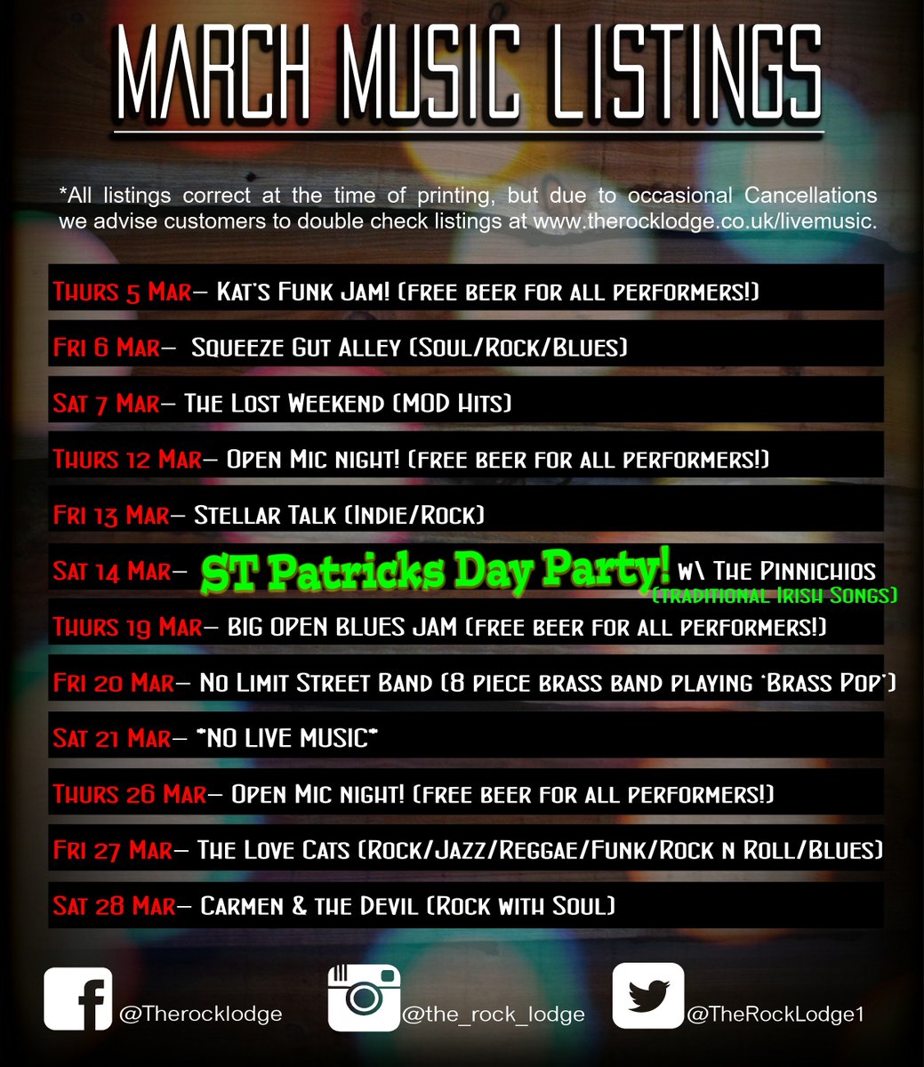 The Rock Lodge (@therocklodge1) on Twitter photo 