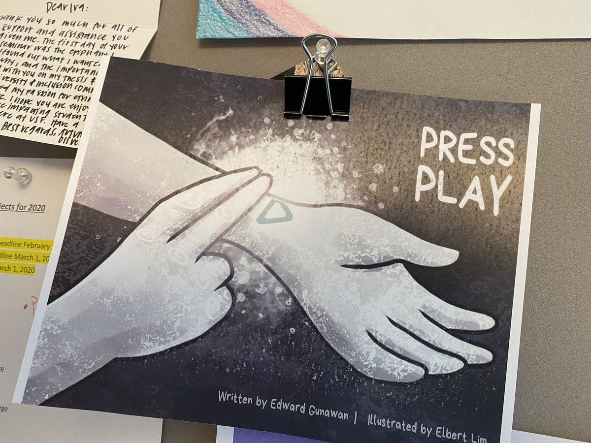 sukrungruang's tweet photo. #AWP20 @SweetLiterary‘s new book is a comic essay, Press Play, by writeractordirectoractivist @edward_gunawan. This book is the nexus for @pressplaynow, an org in support of mental health. Come get a limited edition hand sewn copy of the book. Sweet booth 1121. https://t.co/VnWuMHf8ml