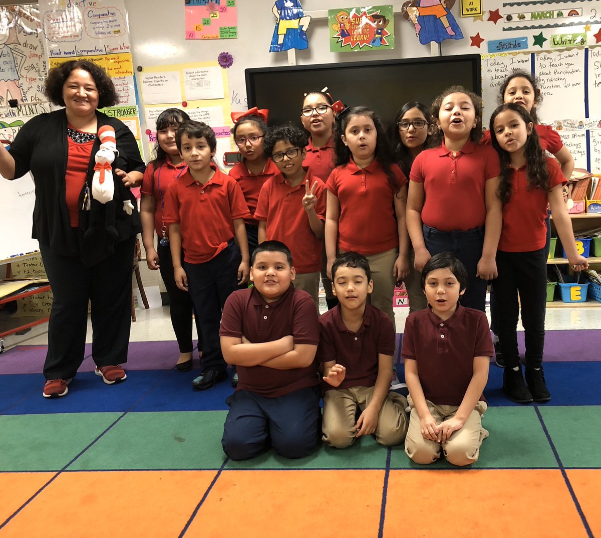 betzidelarosa4's tweet photo. We, in 2nd grade, bleed RED for #DrSeussDay as we celebrate #WorldReading Day @StehlikES_AISD #WeAreStehlik @TheLitCoachLife @SandySolis1207 @Stgarner_AP @KarenWi86864536 https://t.co/6874YFIsE1