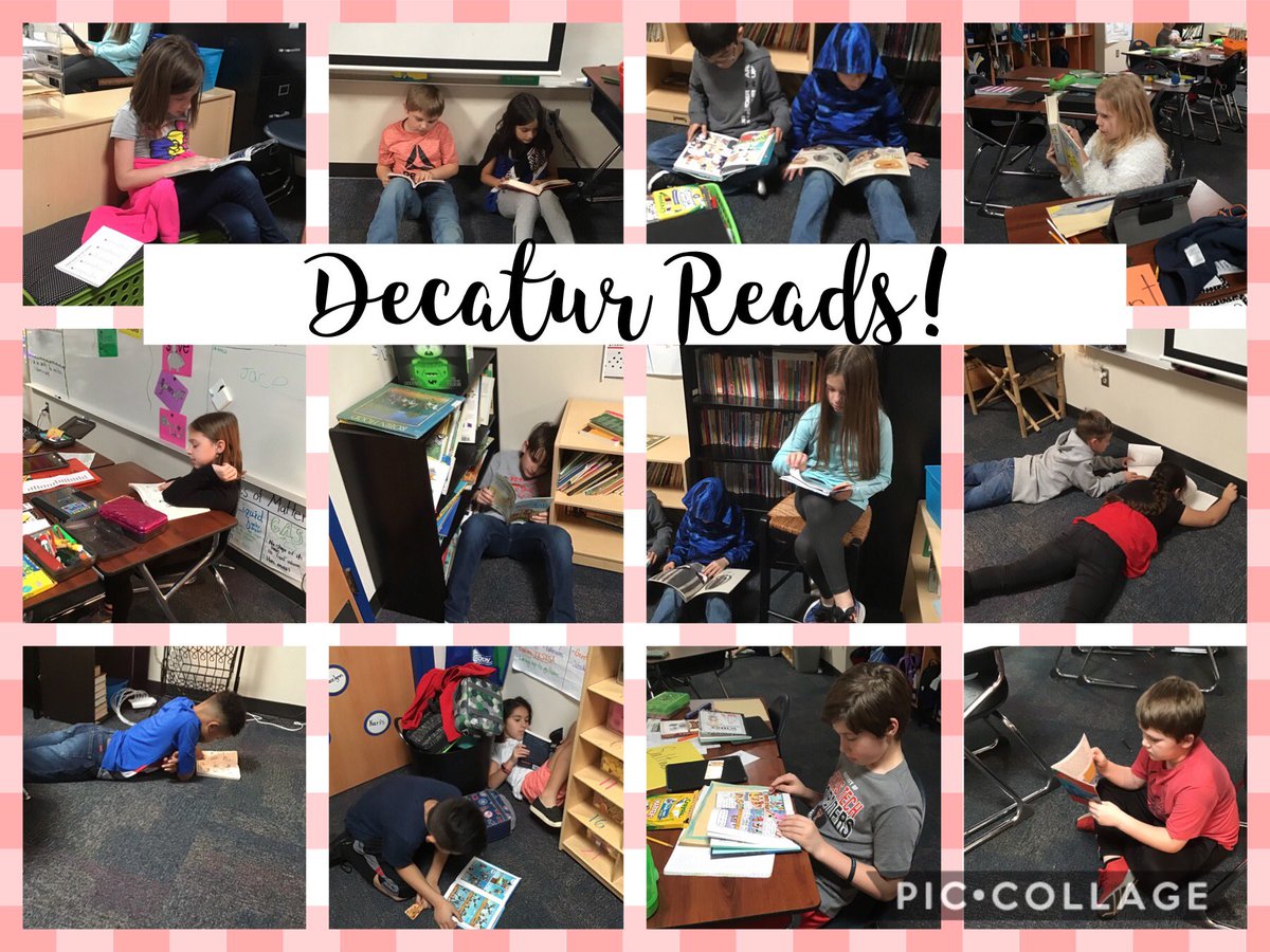 dunnreadit's tweet photo. Decatur Reads @DISDYoung #bestatYES #ReadAcrossAmerica https://t.co/n4SbusMMqP