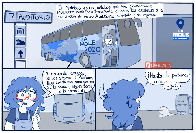 ResetMX's tweet photo. Así como se acerca @lamolemx también va llegando el #Molebus para llevarnos al #CentroCitibanamex dónde se llevará acabo este gran evento, conozcan este transporte GRATUITO su recorrido, horario y más en: https://t.co/FMk1WCbKMQ

Arte por: @Nanezilla https://t.co/iia3NFjbuA