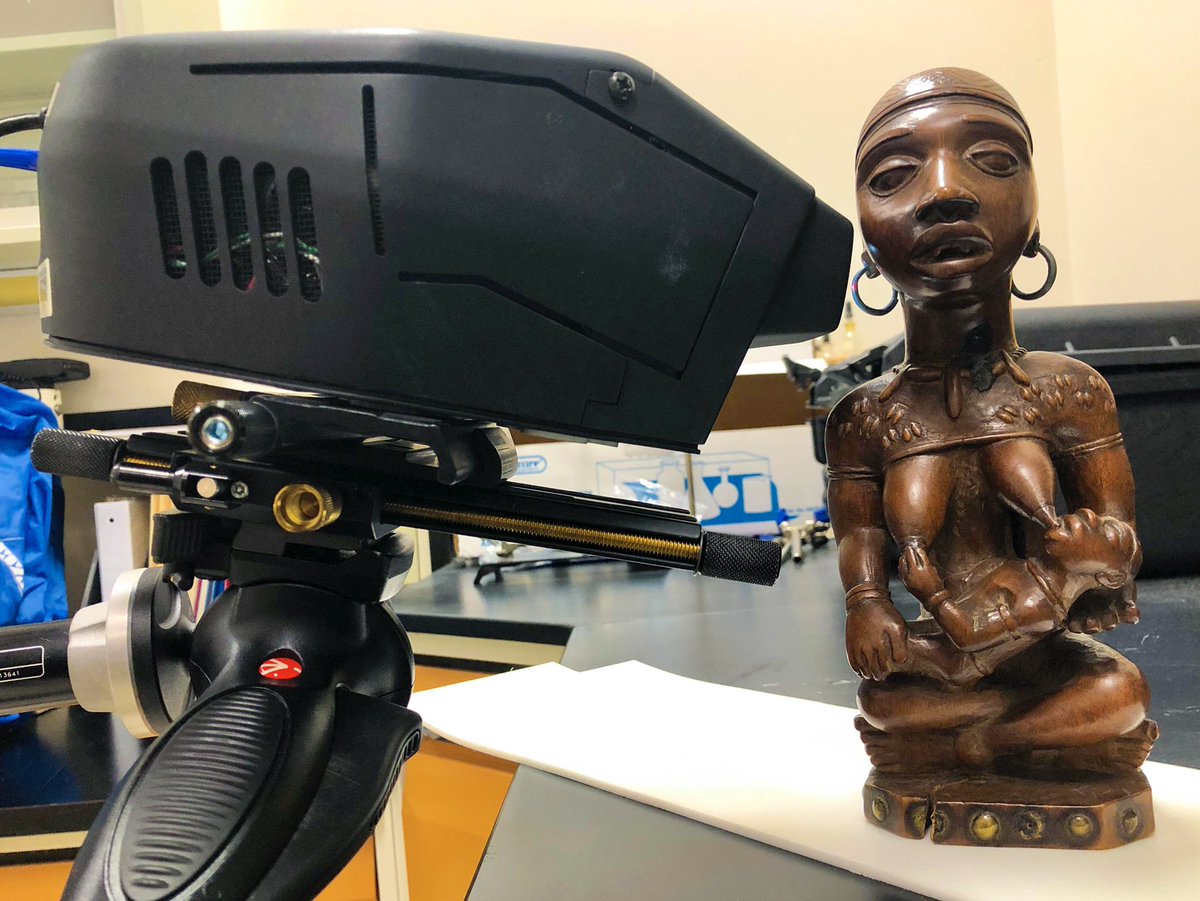 si_africanart's tweet photo. ... You can see this object on display @baltimoremuseumofart in their exhibition “A Perfect Power: Motherhood and African Art” opening next month! #WomensHistoryMonth #xrf #xrayfluorescence #artconservation #conservationscience #Women #NMAFA https://t.co/QIeSgq63e2