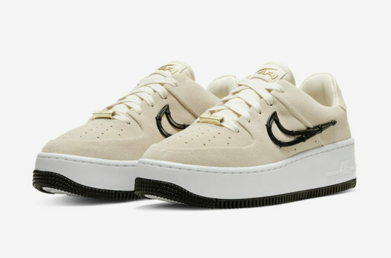 KicksOnFire on X: Cream Suede And Plastic Swooshes Define This Nike WMNS  Air Force 1 Sage Low -   / X