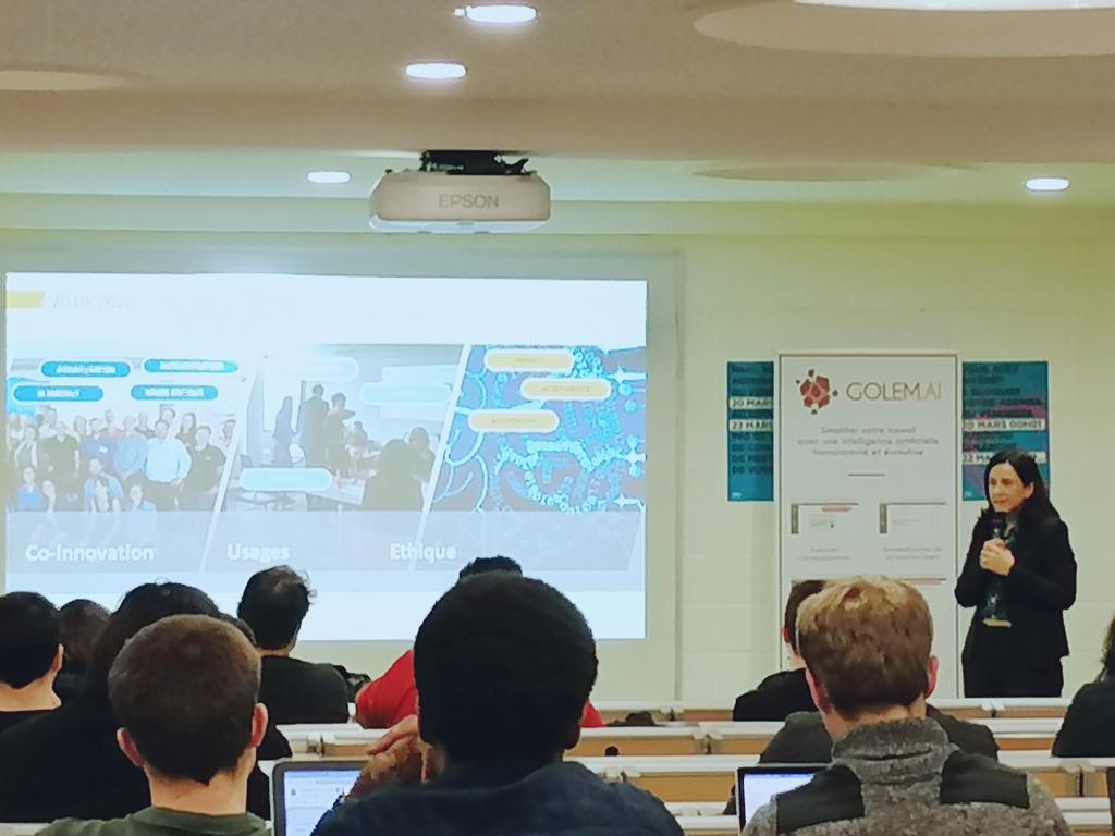 "lors de nos premiers tests IA avec le concept well@work nous avons intégré 120 collaborateurs, avec 60 objects connectés, de belles solutions mais qui posaient des questions data privacy, nous ne voulions pas le faire au détriment de son acceptation" <a href="/VanessaChocteau/">Vanessa Chocteau</a> #AISociety