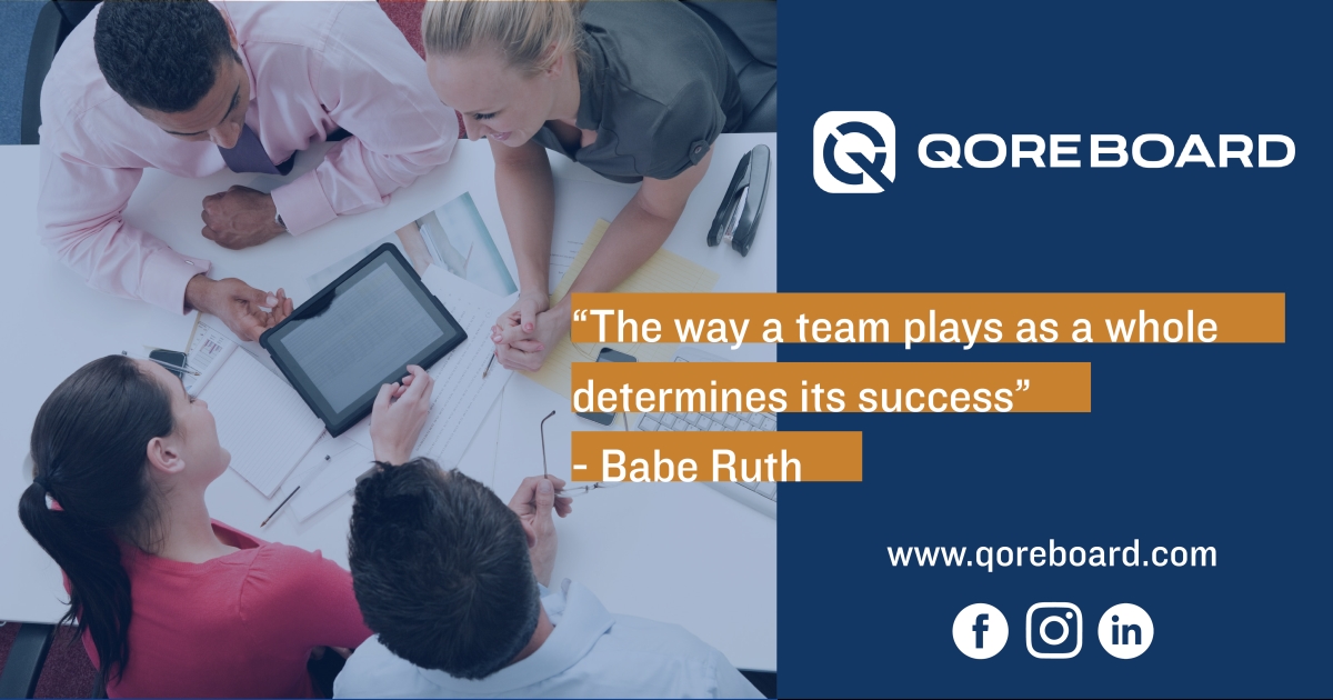 Teamwork makes the dream work! Qoreboard's main goal is to help employees work and communicate better together. Learn more about our goal-setting software at qoreboard.com #teamwork #microgoals #qorelife #qoreboard