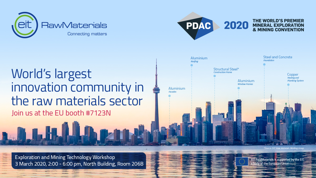 Tomorrow @ #PDAC2020, learn about Europe's best practice in leveraging #innovation for mineral #exploration, #smartmining, efficient & cost-effective #processing, as well as the importance of social engagement & public acceptance in the #rawmaterials sector! @EU_EASME @EU_Growth