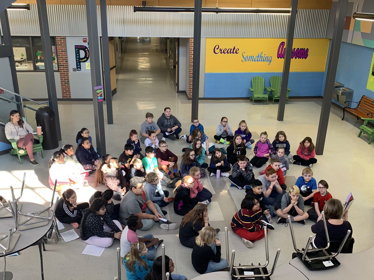 groftteach's tweet photo. Students loved hearing from our guest reader, Mrs. Hause. She read Horray for Diffendoofer Day by #drseuss @CVIS17350 #ReadAcrossAmericaWeek https://t.co/mPqwwbMRfx