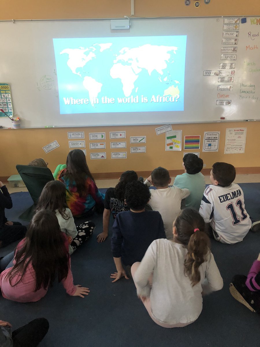 grade3smarties's tweet photo. Today we started learning about Africa! Ask us what we learned https://t.co/EiCJnaVa3I
