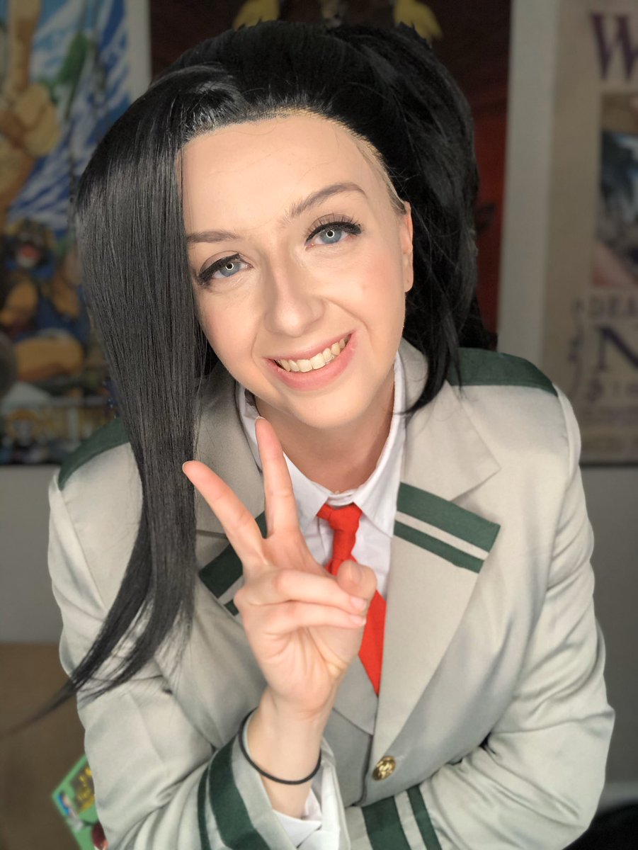 PghSakura's tweet photo. Omg I got so happy when I put it on my head and saw that it looked amazing! Can’t wait to be her at #tekko2020 #BNHA #vizmedia #Funimation #MyHeroAcademia #MOMO #epiccosplay https://t.co/EFb33uUYzC