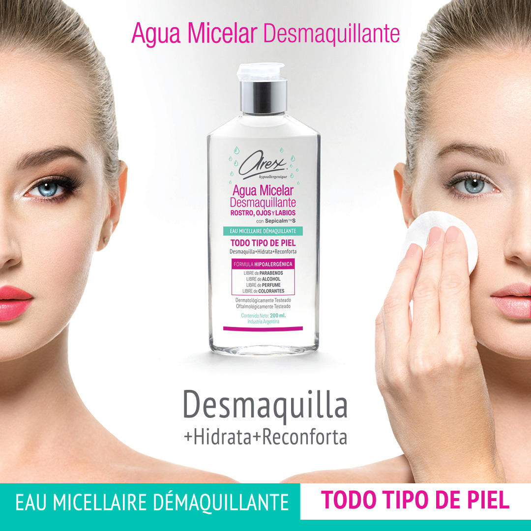 ¡Este verano lucí un maquillaje divino, pero no olvides limpiar tu rostro antes de dormir!

El nuevo agua micelar de #arex desmaquilla y al mismo tiempo hidrata la piel, dejando una sensación reconfortante y fresca. 

Descubrila en nuestras sucursales.