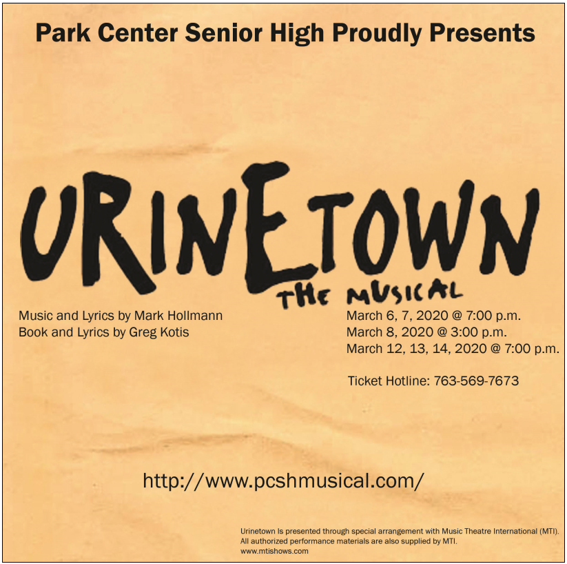 ParkCenterSrHS's tweet photo. The musical is almost here! This is one that you DO NOT want to miss! https://t.co/oGcjzrrc1m