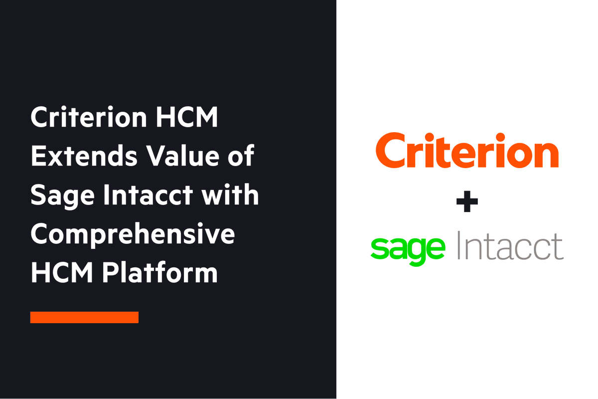 criterionhcm's tweet photo. Announcing our new partnership with @SageIntacct, focusing on integration, empowerment and modernization.
#CriterionHCM #cloudbased #technology #sage #financialmanagement
https://t.co/A91q6X24HJ https://t.co/5Ox1EZcRrY