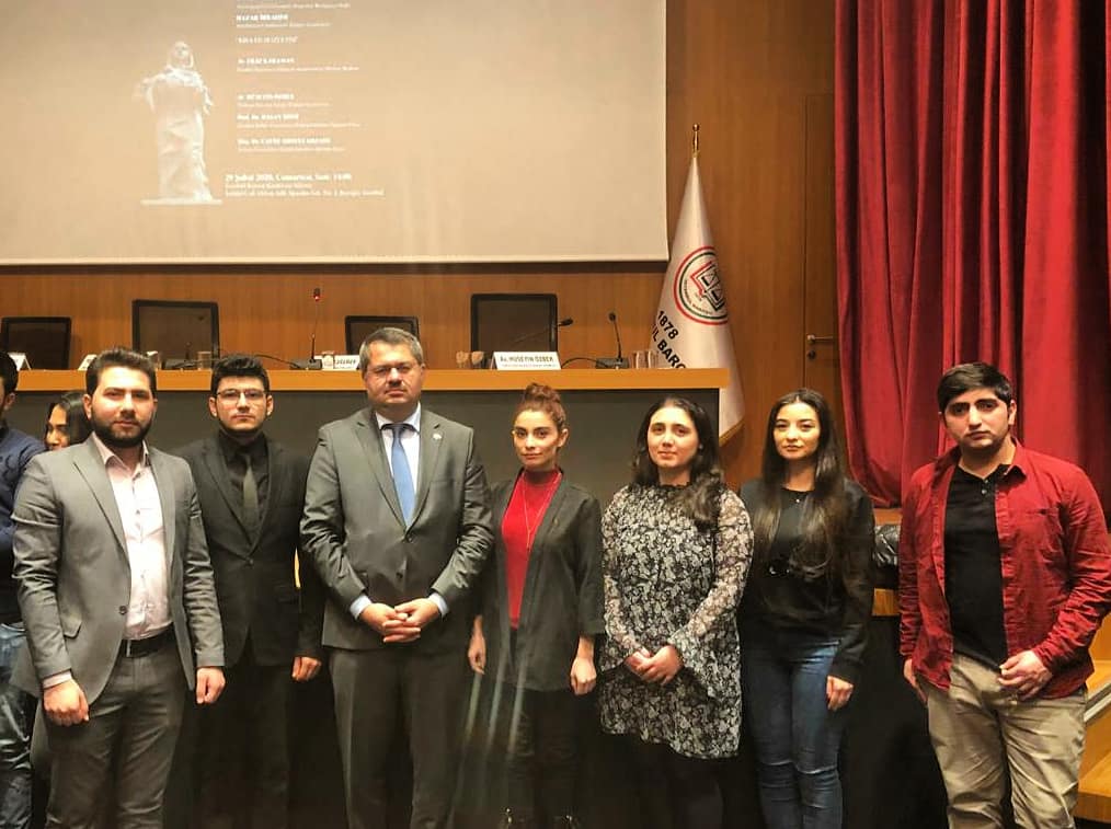 iuazerbaijan's tweet photo. İstanbul Barosu'nun düzenlediği "Hocalı Soykırımı" anna programına katılım sağladık. Etkinlikten sonra Azerbaycan Cumhuriyeti'nin Türkiye Büyükelçisi sayın Hazar İbrahim ve Yeditepe Üniversitesi öğretim üyesi Teymur Rzayev'le bir araya gəldik.
#iuazkdt #justiceforkhojaly https://t.co/ZLbXoIxLhS