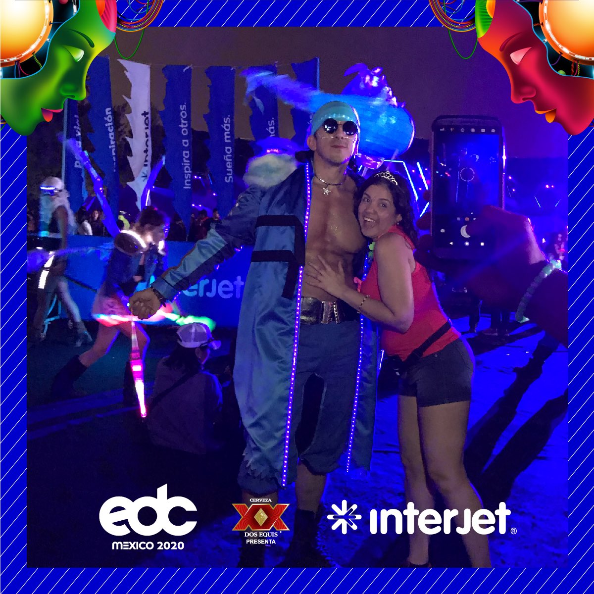 interjet's tweet photo. Un fin de semana increíble lleno de energía, luces y mucha música 🎶 #InterjetEDC https://t.co/5ShKtbmPSN