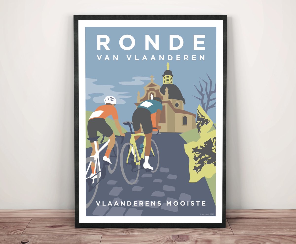 Jen Lewis Jenscyclingart On Twitter After All The Excitement Of Ohn Kbk At The Weekend I Thought It Was Time To Unveil The Second Print In My Monument Series The Ronde