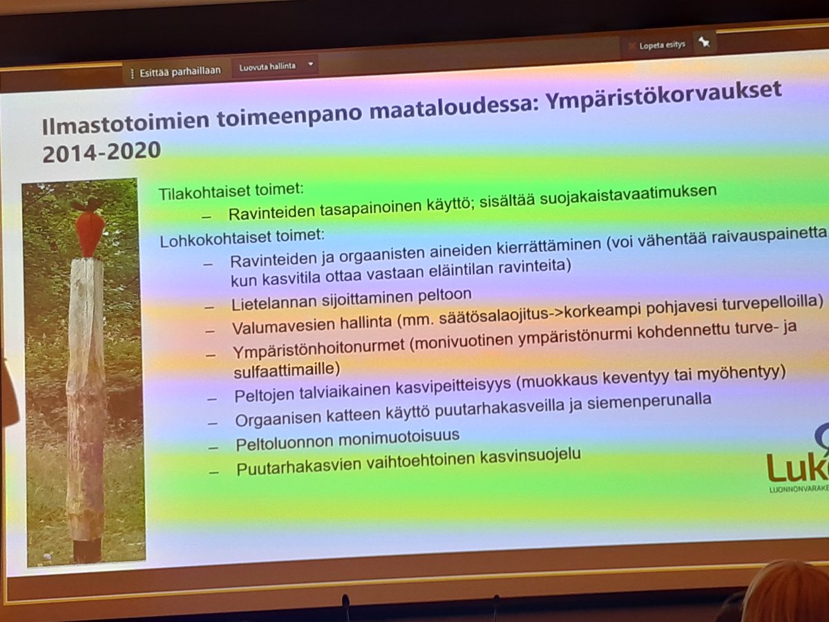 MaaritKari's tweet photo. Maatalous ja maankäyttösektori ilmastolainuudustuksessa - aamukahvi&amp; työpajassa Kristiina Regina tiivisti päästökehitystä ja ennusteita, mutta myös kokosi, missä kaikkissa alan päästöjä ja kehitystä jo nyt seurataan ja raportoidaan. Toiveena ainakin, ettei raportointi lisäänny https://t.co/P235fVyost