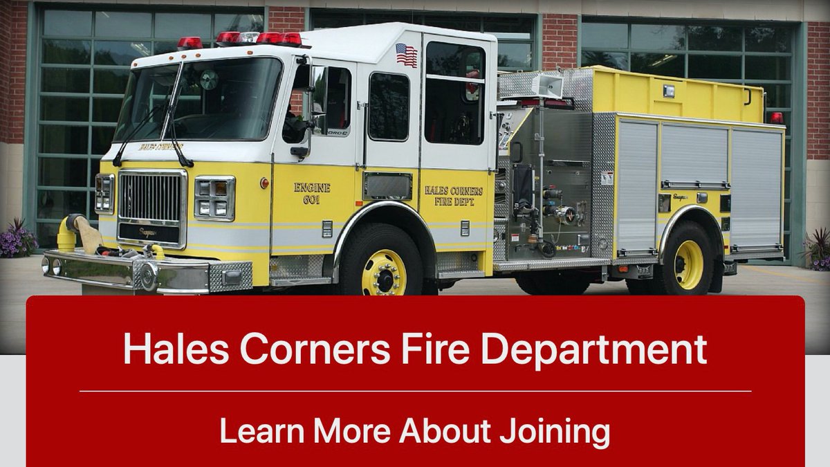 JoinFireService's tweet photo. Serving your community as a Firefighter, EMT, or in a non-emergency role may only be a click away!
Get started by visiting: https://t.co/9R36Kh9sEi

#jointhefireservice

@edbqfire 
@MequonFire 
@WesternLakesFD 
@HalesCornersFD https://t.co/t3tqKllzqS