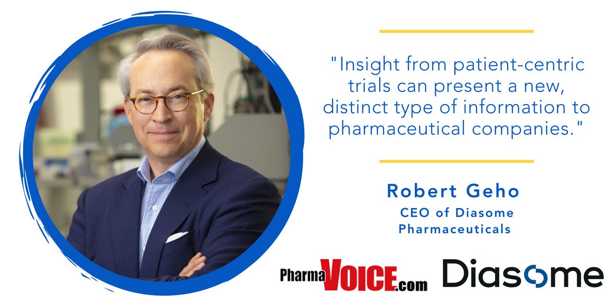 Diasome's tweet photo. In this month’s issue of @PharmaVOICE, Diasome CEO, Robert Geho, comments on the importance of patient involvement in clinical trials, drug discovery and development. Read more about how Diasome is engaging patients to help spread #diabetes awareness: https://t.co/CqERAK8Sp6 https://t.co/pG2JVVROtf