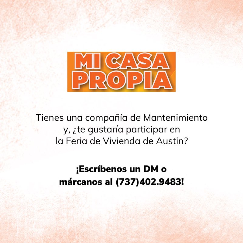 e_litgroup's tweet photo. Si eres propietario de una compañía de pintura, decoración, diseño de interiores, plomería, limpieza del hogar, remodelación, montaje de muebles o gabinetes de cocina, etc., ¡ES TU OPORTUNIDAD DE SER PARTE DE LA FERIA DE VIVIENDA DE AUSTIN, #MiCasaPropia!😱😱🥳🥳🥳 https://t.co/jHkDmvUuGv