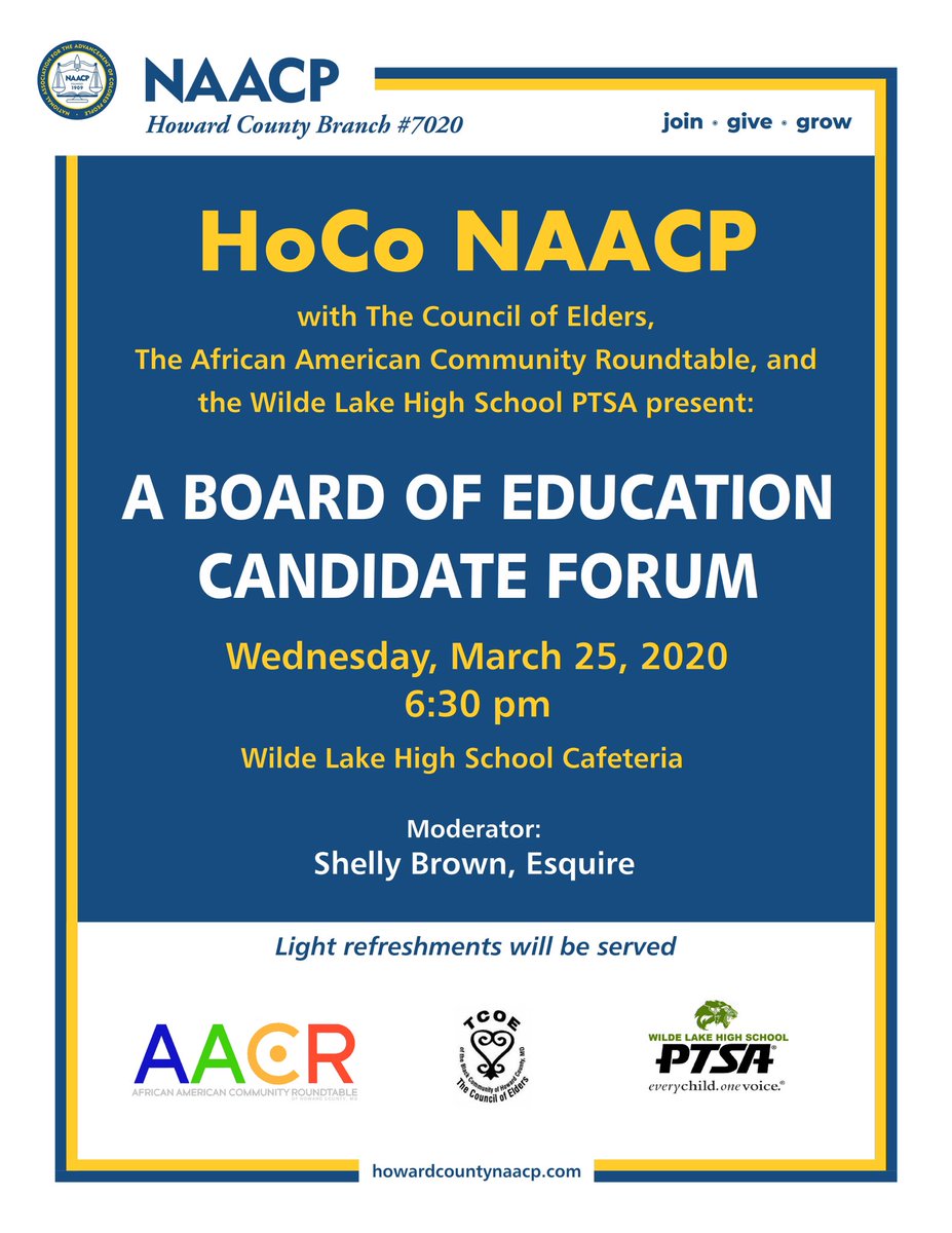 HoCo NAACP tweet media