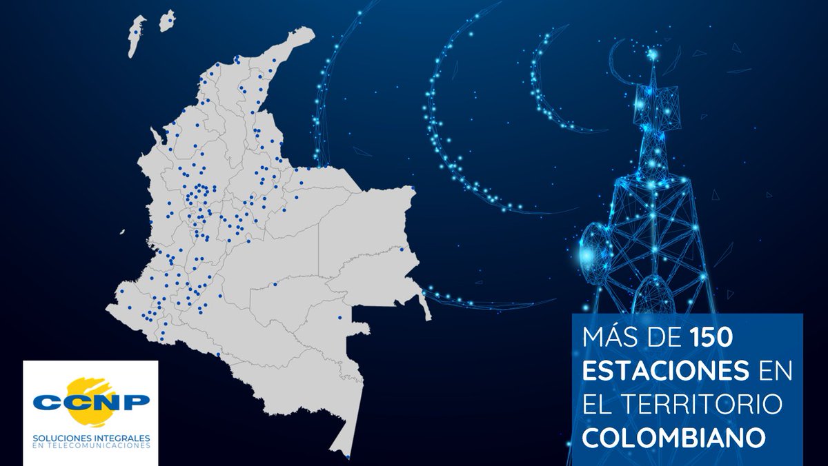 CcnpColombia's tweet photo. Tenemos a su disposición mas de 150 estaciones, con ubicaciones y alturas que se adaptan a las necesidades de cobertura de
su red.

➡️ https://t.co/qhEzzJ3D0t https://t.co/BSmfuptkc5