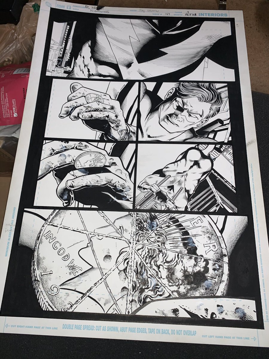 jayleisten's tweet photo. #nightwing #dccomics #dcuniverse #batman #batmanfamily #nightwingoriginalart #gotham #gothamcity #bloodhaven #inking #inker #donkramer #penandink https://t.co/4D2LCnnV6F