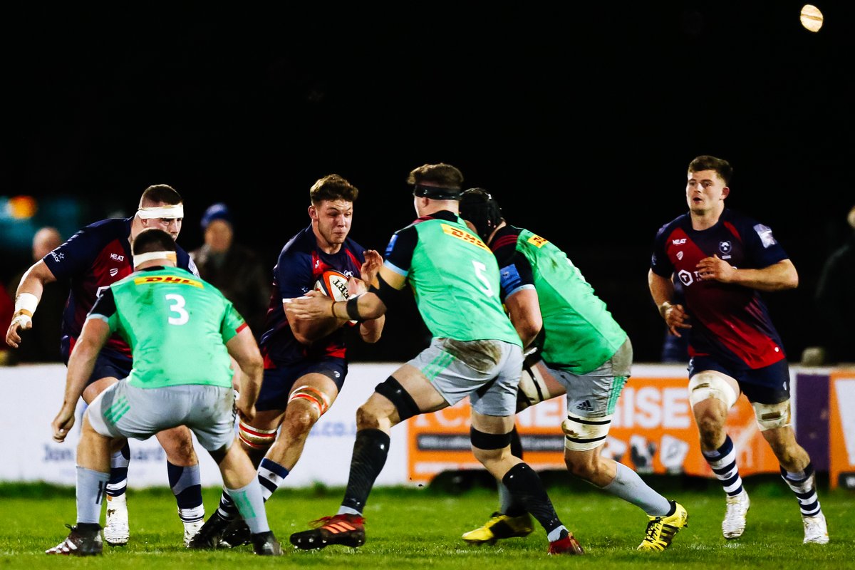 BristolBears's tweet photo. 📸| @brfc_academy U18 Charlie Rice takes on the Quins defence. 💥

(via @jmp_uk) 

#PremRugbyShield https://t.co/PECuDXcCZl