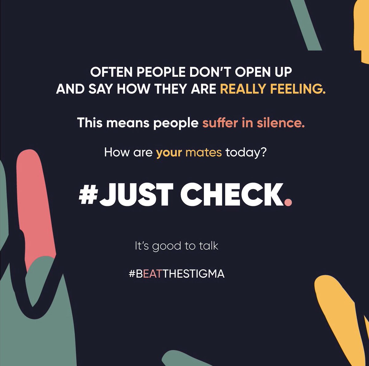FinkStreetFood's tweet photo. Today we are launching our #justcheck campaign. Lets break open the mental health conversation to help those suffering in silence. It’s good to talk. #justcheck your friends are actually okay. https://t.co/LbrTU78vrQ