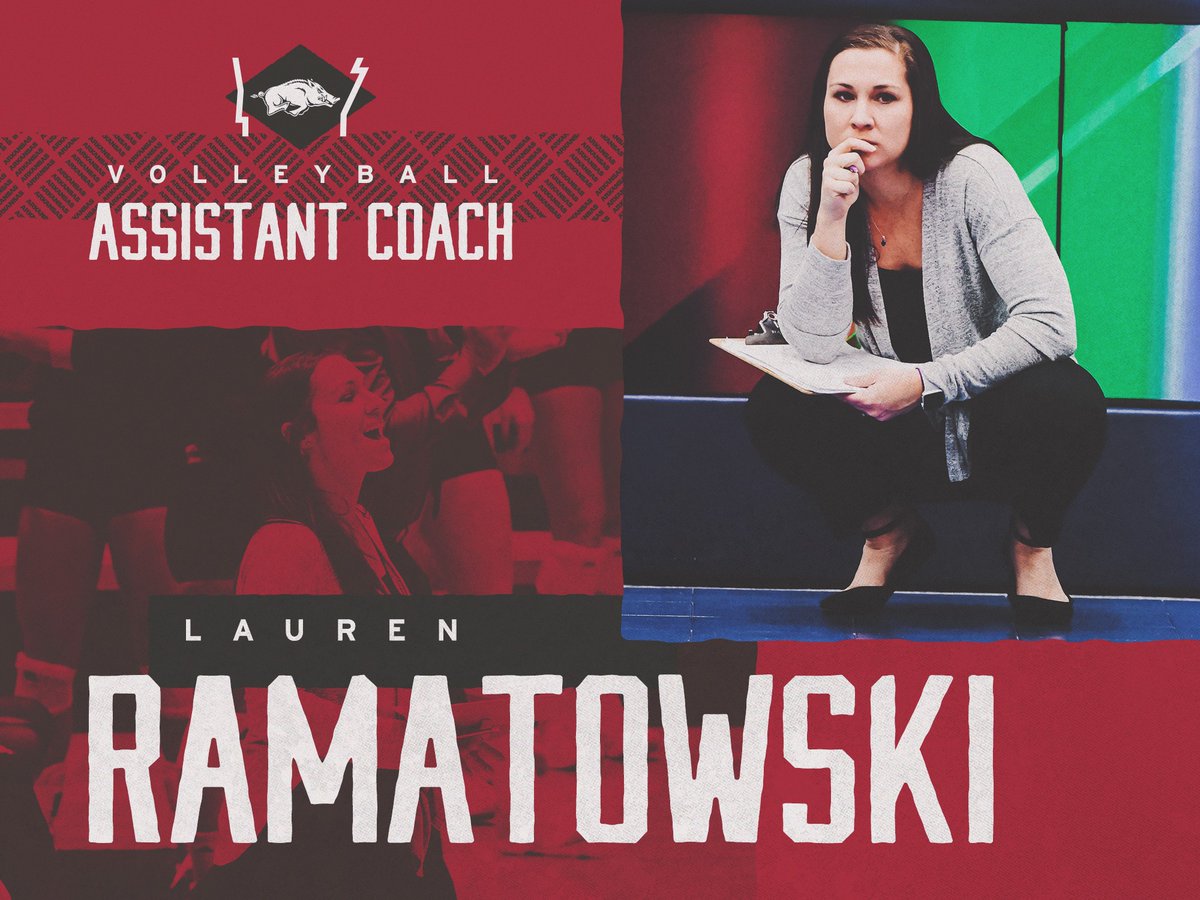 Razorback Volleyball (@razorbackvb) on Twitter photo A huge Wooo Pig to the newest member of the Razorback Volleyball staff ➡️ Lauren Ramatowski
Her Twitter | <a href="/coachramatowski/">Lauren Ramatowski</a>
Her release | bit.ly/Ramatowski A huge Wooo Pig to the newest member of the Razorback Volleyball staff ➡️ Lauren Ramatowski
Her Twitter | <a href="/coachramatowski/">Lauren Ramatowski</a>
Her release | bit.ly/Ramatowski