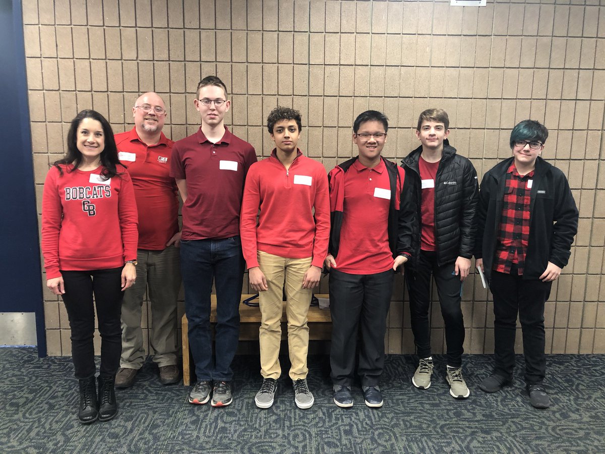 Mr_Youngs's tweet photo. Congrats to our GBHS Mathletes on a 3rd place finish at UM Flint Math Field Day. 1st in team Essay. 2nd place Max Williams in Madhatter competition. @GrandBlancPride @OTooleMath https://t.co/KEM7fOeCZd