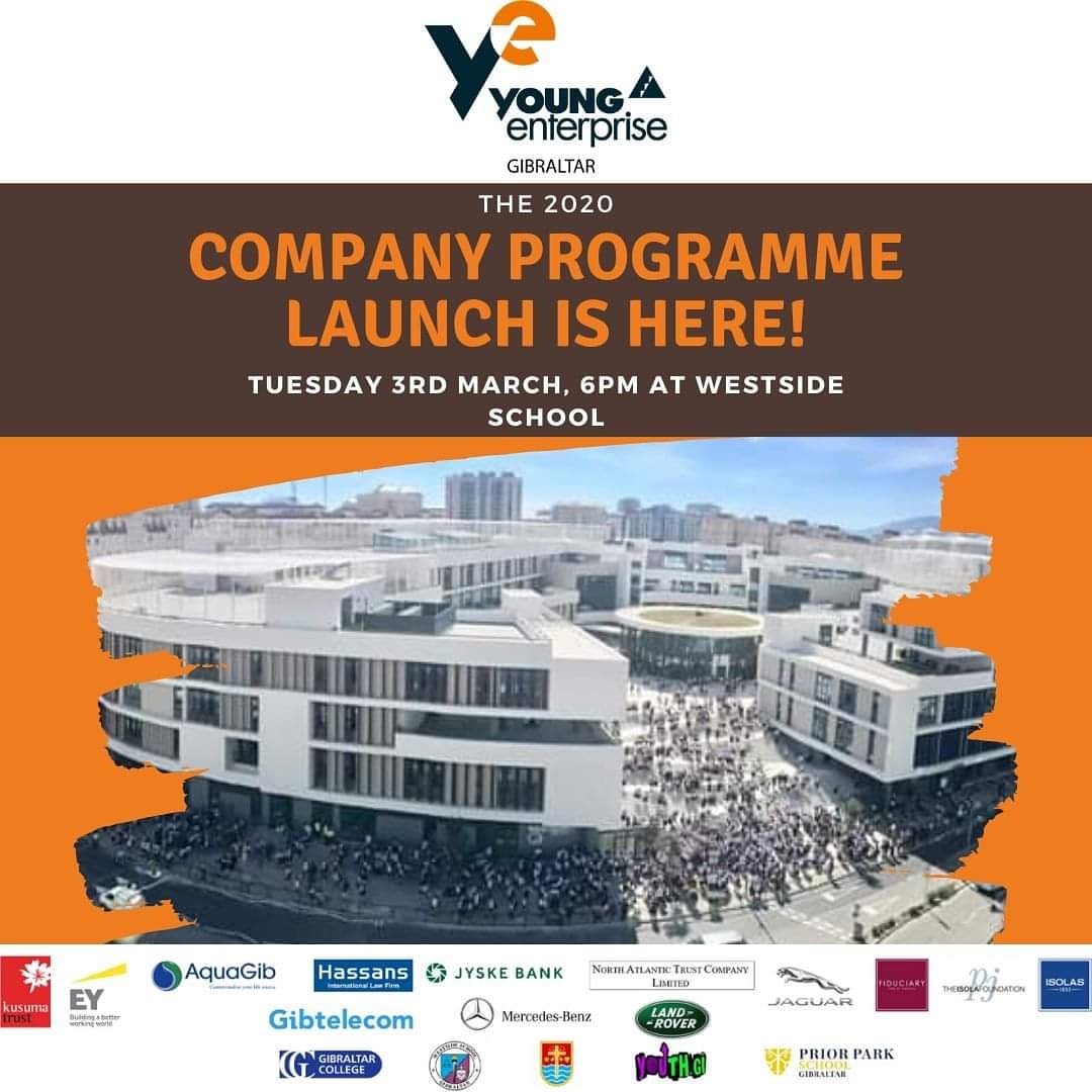 Tomorrow 10 teams from Westside, Bayside and Prior Park School Gibraltar will be showcasing their emerging businesses and products for this year's Young Enterprise Company Programme for the first time! 

Best of luck to all teams! 
youngenterprisegibraltar.com