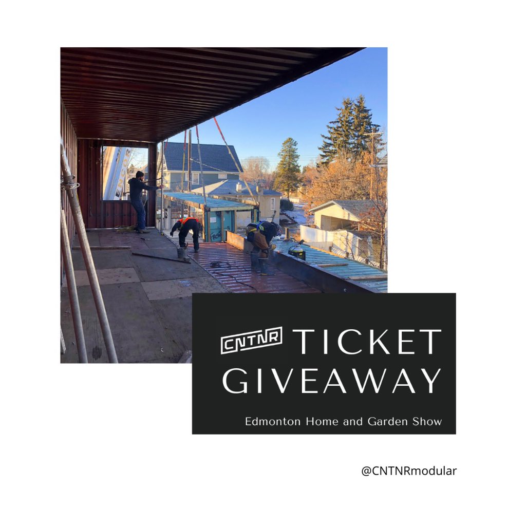 We’re giving away tickets to the #YEG Home and Garden Show! Details at @CNTNRmodular #yegre #yegbot