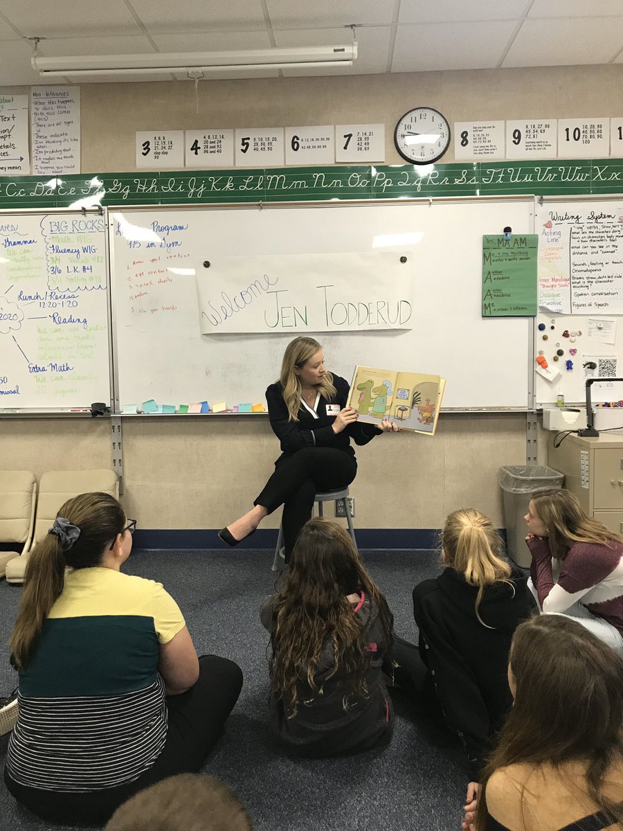 jentodd's tweet photo. Thanks to @CenLeaderInMe for inviting me to read at Literacy Day! I loved sharing one of my favorite @The_Pigeon books with these students! #sparklaughter #thisislcsc https://t.co/bLZmIF2nJu
