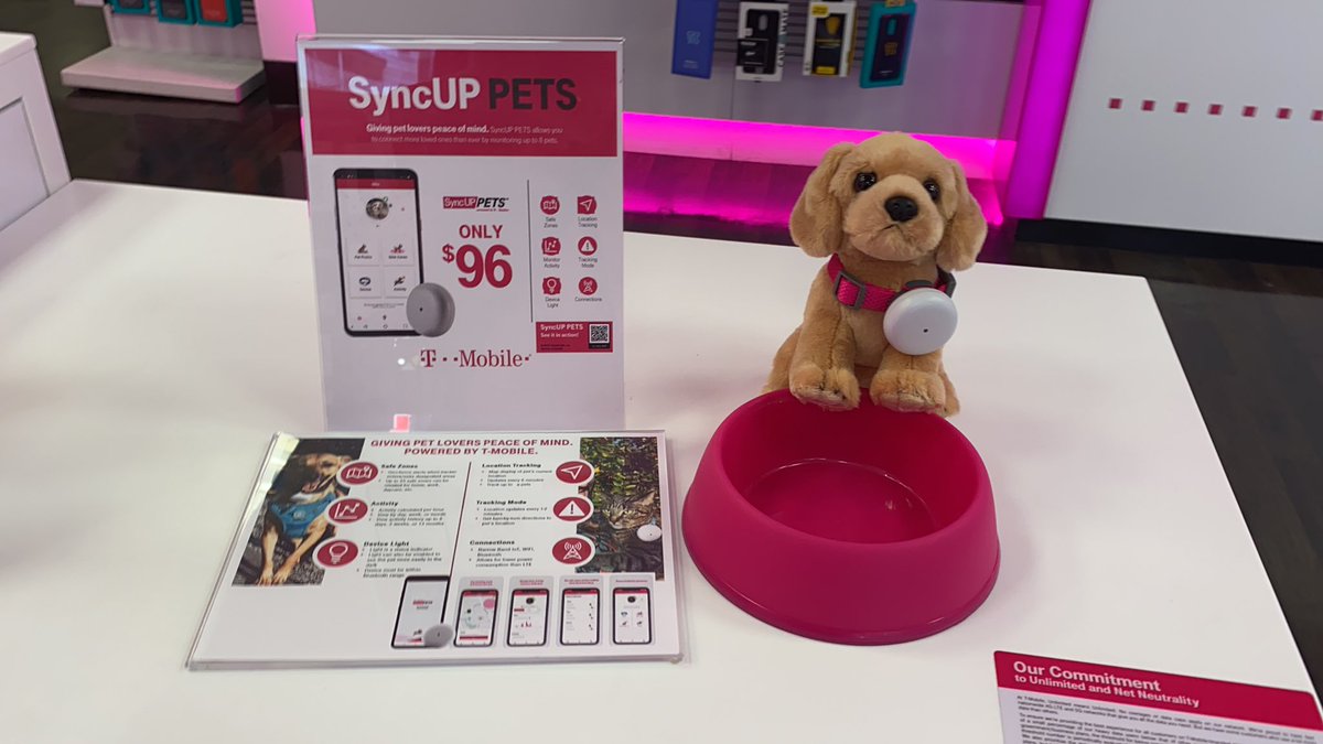 Come get your syncUp pets! Keep your furry friends safe. There’s many articles that state that robbers are breaking into houses and taking our furry babies away. <a href="/tmobile/">T-Mobile</a> #tmobilehasyourback #syncUPpets #magenta #johnlegere #PetsAreLove