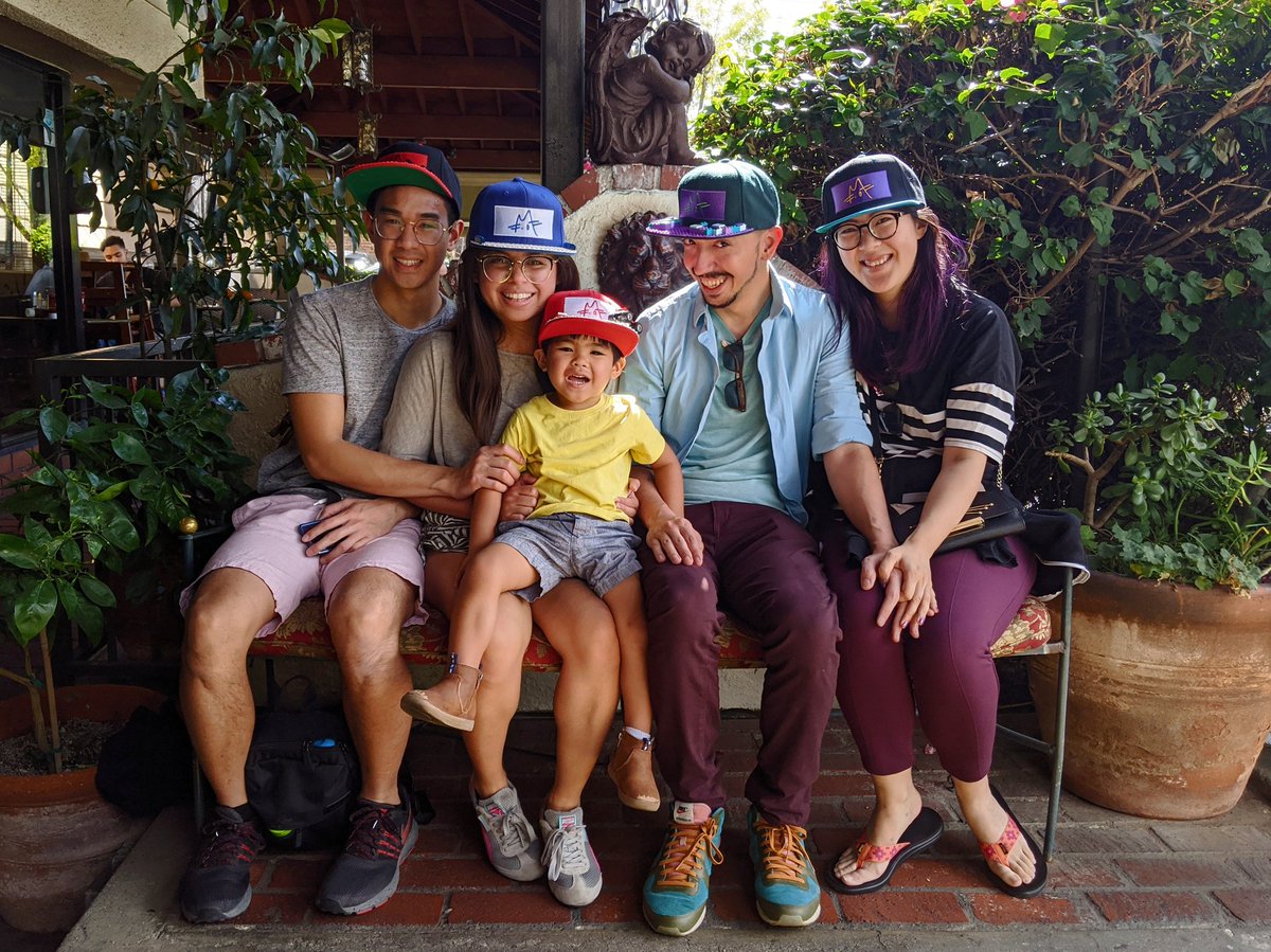 LychiJelly's tweet photo. It was a pleasure meeting @DOMe1N8's family on our last day in LA, and they are officially #sorryaboutyourhats family ambassadors.

Kids hat listing coming soon! https://t.co/JUrABWZQg7