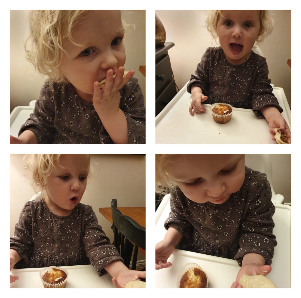 toniellis05's tweet photo. Thank you for my yummy baking @DrJude_G and thank you for the lesson on sharing between siblings- Seth would have happily sat and ate the lot to himself given half the chance :-) Love Elsie xx https://t.co/61Uizfo12W