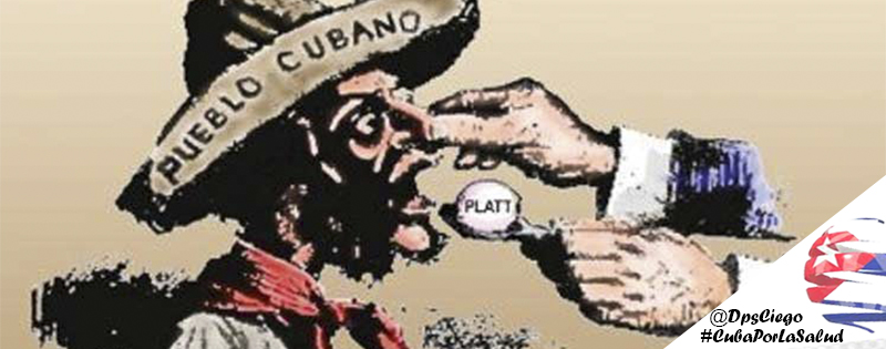 El 2 de marzo de 1901 La Cámara de representantes del Gobierno de los EEUU aprobó una enmienda insertada a la Ley de Gastos del Ejército cuyo texto se convertiría en inaceptable para los cubanos que habían luchado durante 30 años por independizar a Cuba de España. #NoMásBloqueo